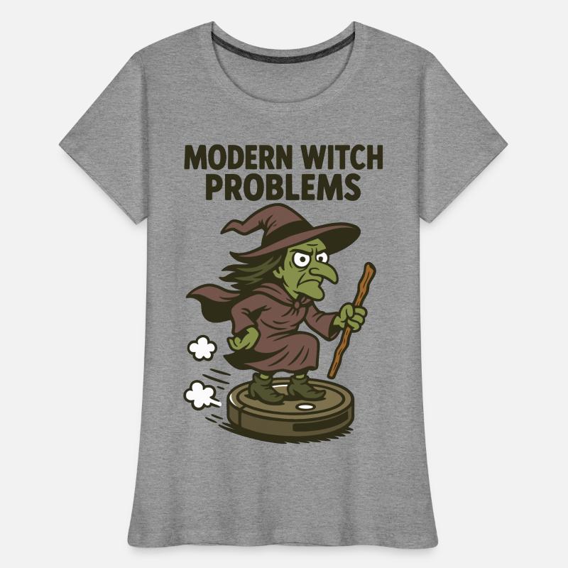 Modern Witch Problems – Lustiges Hexen Design Frauen Premium Bio T-Shirt