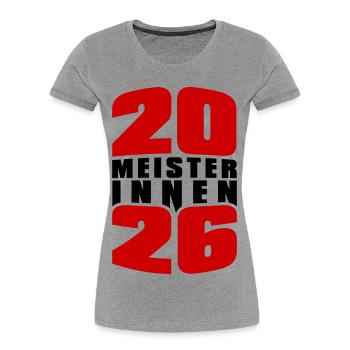 Champion 2026 Champion - Women's Premium Organic T-Shirt - heather grey - Front - Mia (176cm)