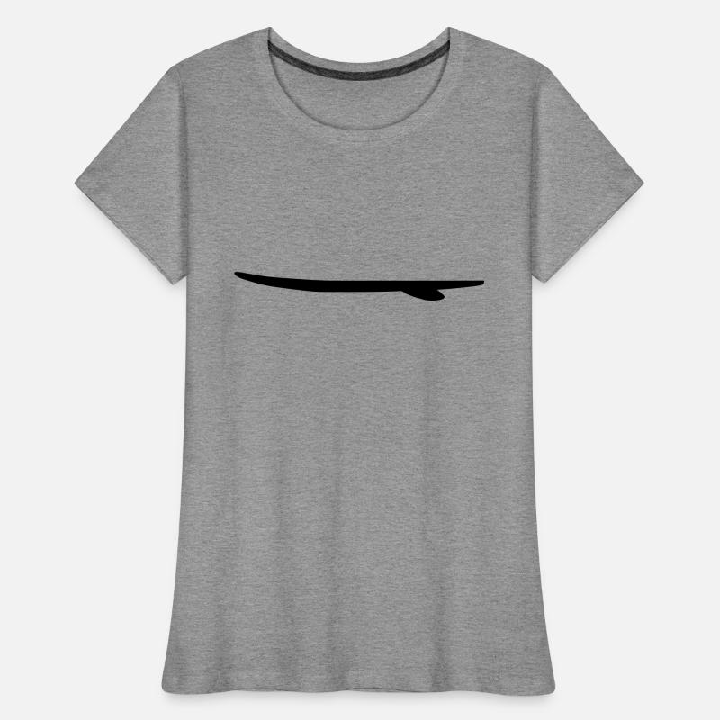 surfboard_vec_1 de Frauen Premium Bio T-Shirt