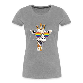 LGBTQ Pride Month - Frauen Premium Bio T-Shirt - Grau meliert - Vorne - Mia (176cm)