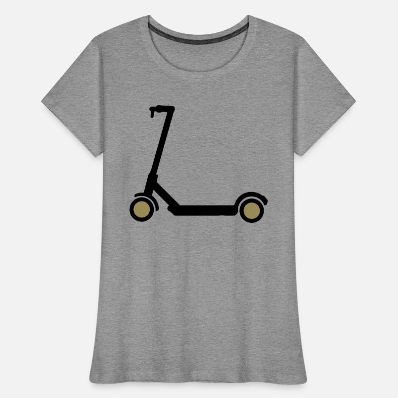 E-Scooter Eroller Comicdesign Geschenkidee Frauen Premium Bio T-Shirt