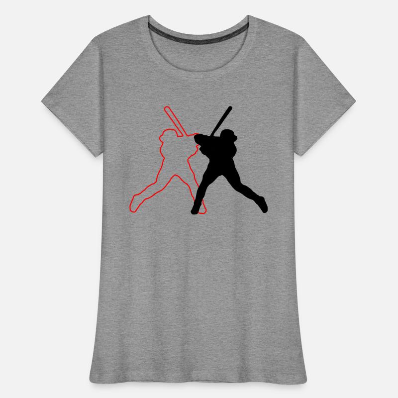 Conception de baseball 02 T-shirt bio Premium Femme