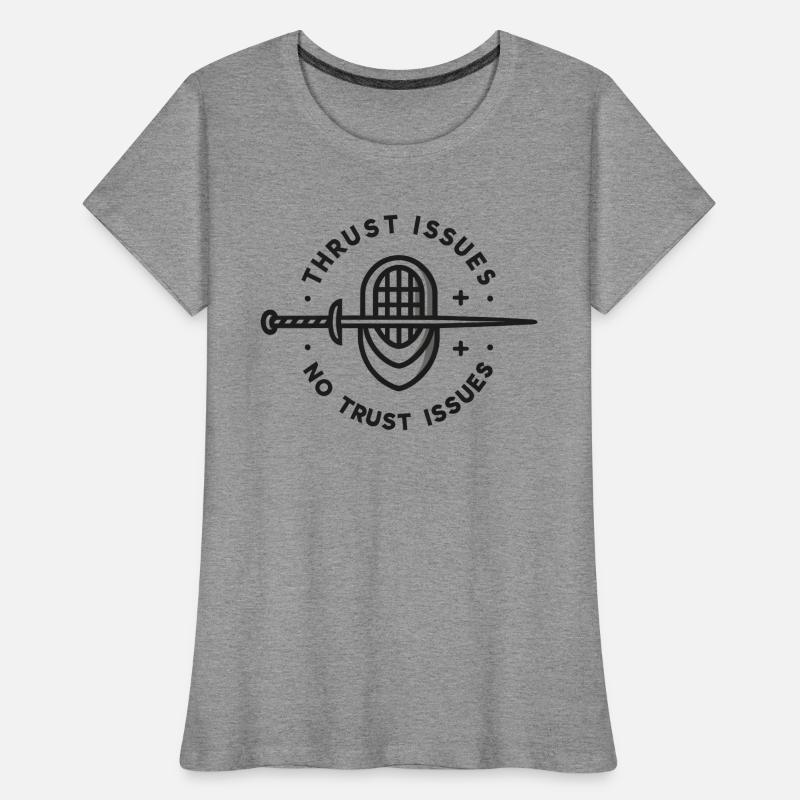 Attack problems, not trust problems Women's Premium Organic T-Shirt