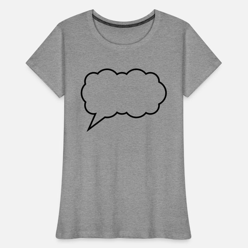 cloud bubble Women's Premium Organic T-Shirt