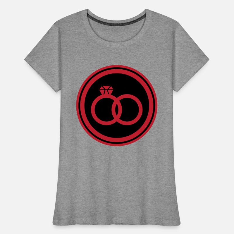 Wedding Rings Ring Wedding Women's Premium Organic T-Shirt