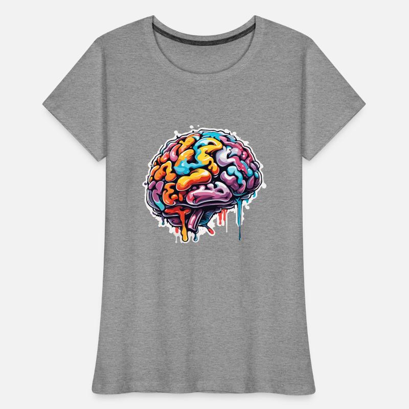 Brain / Knowledge / Intelligence / Smart / Thinking Women's Premium Organic T-Shirt