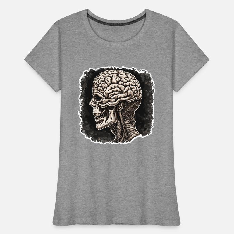 Brain / Knowledge / Intelligence / Clever / Thinking Women's Premium Organic T-Shirt