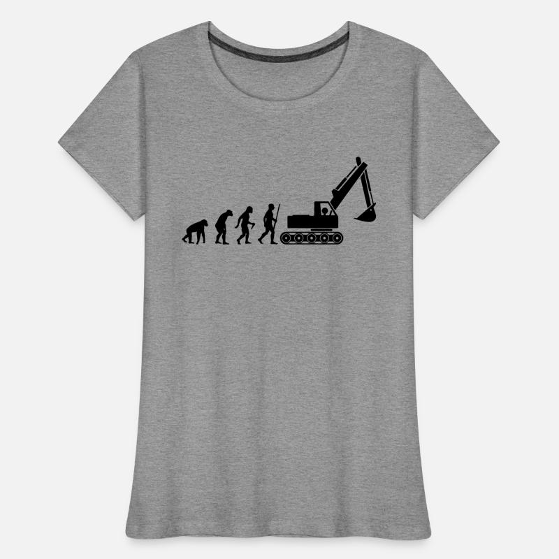 Bagger Evolution Frauen Premium Bio T-Shirt