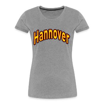 Hanover - Women's Premium Organic T-Shirt - heather grey - Front - Mia (176cm)