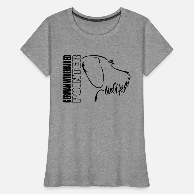 German wirehaired pointer PROFILE Women's Premium Organic T-Shirt