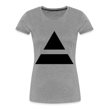 Triad - Women's Premium Organic T-Shirt - heather grey - Front - Mia (176cm)