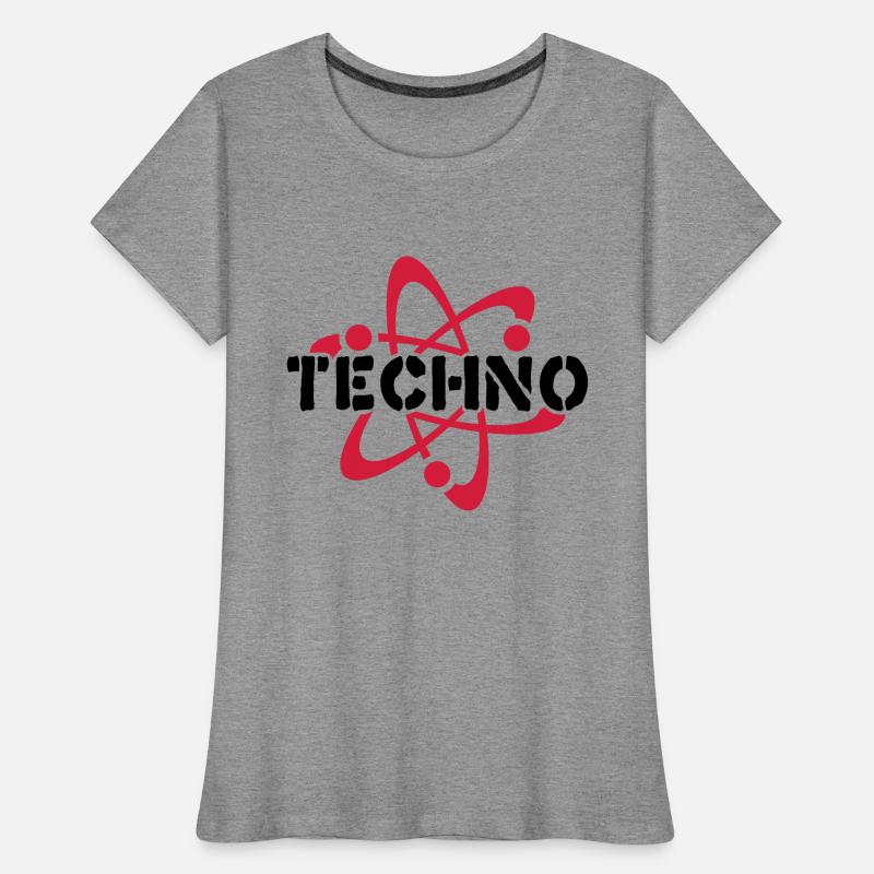 Techno__V003 T-shirt bio Premium Femme