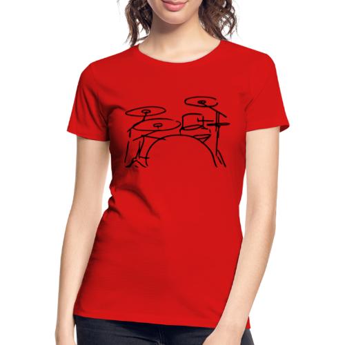 Drumset - Frauen Premium Bio T-Shirt