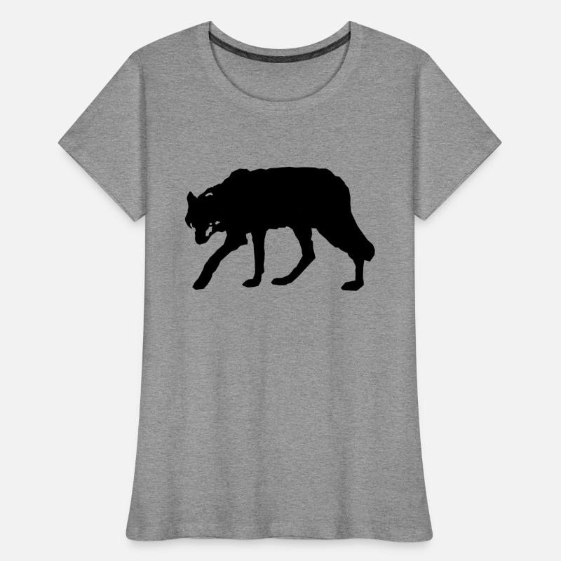 wolf_2 Frauen Premium Bio T-Shirt