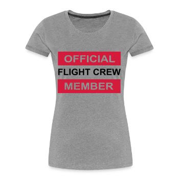 officiel - T-shirt bio Premium Femme - gris chiné - Devant - Mia (176cm)