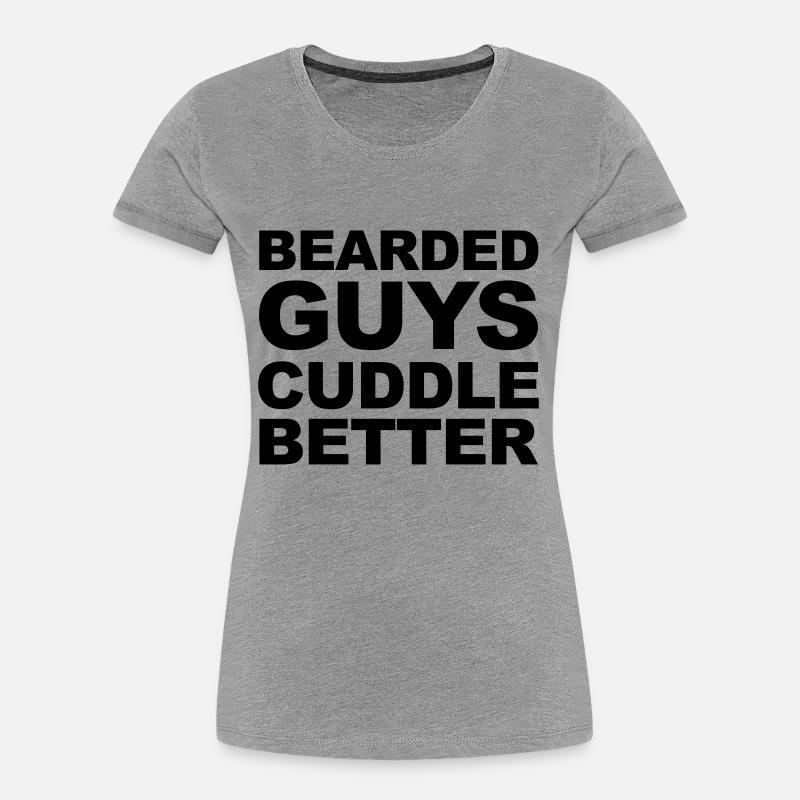Beards - T-shirt bio Premium Femme - gris chiné