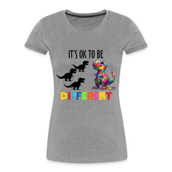 Autismus Superheld Betreuer Puzzle Kinder Geschenk - Frauen Premium Bio T-Shirt - Grau meliert - Vorne - Mia (176cm)