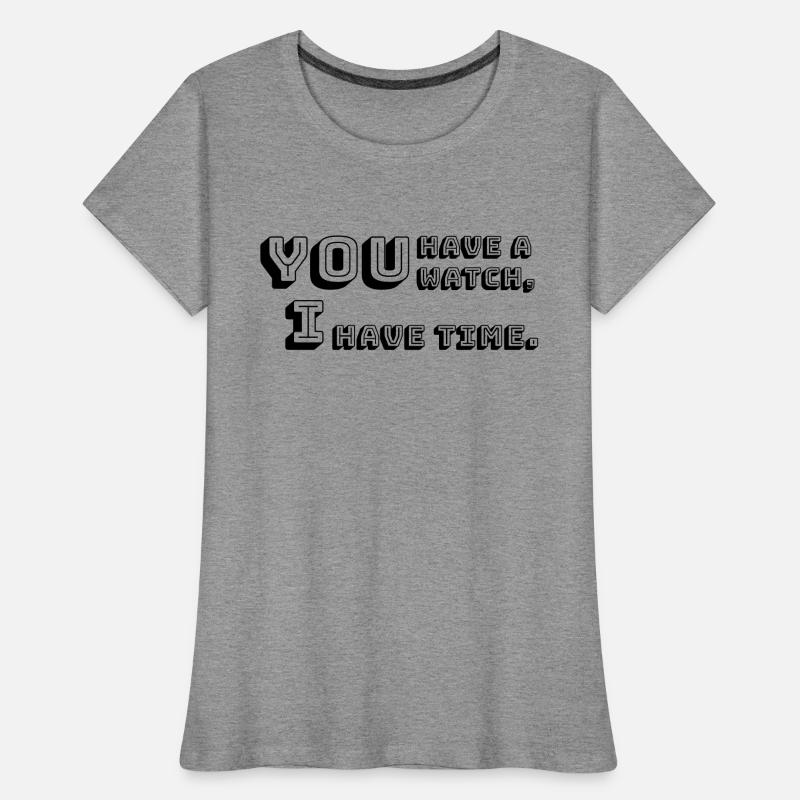 Zeit oder Geld, was ist besser? Frauen Premium Bio T-Shirt