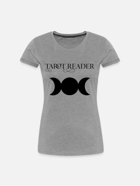 Tarot Reader - Frauen Premium Bio T-Shirt - Grau meliert