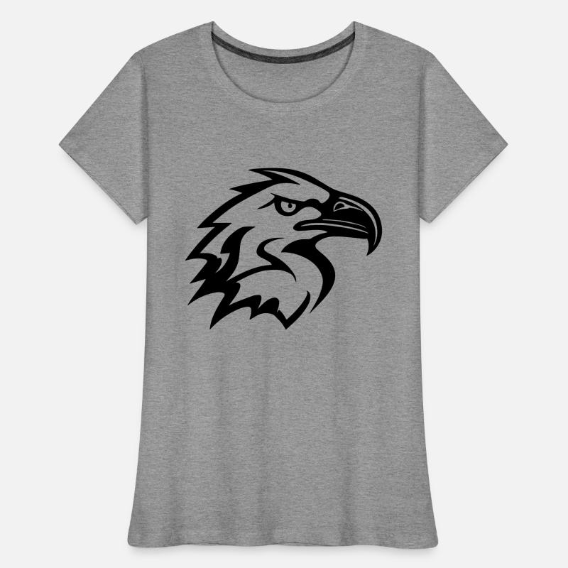 stylized eagle head in profile Women's Premium Organic T-Shirt