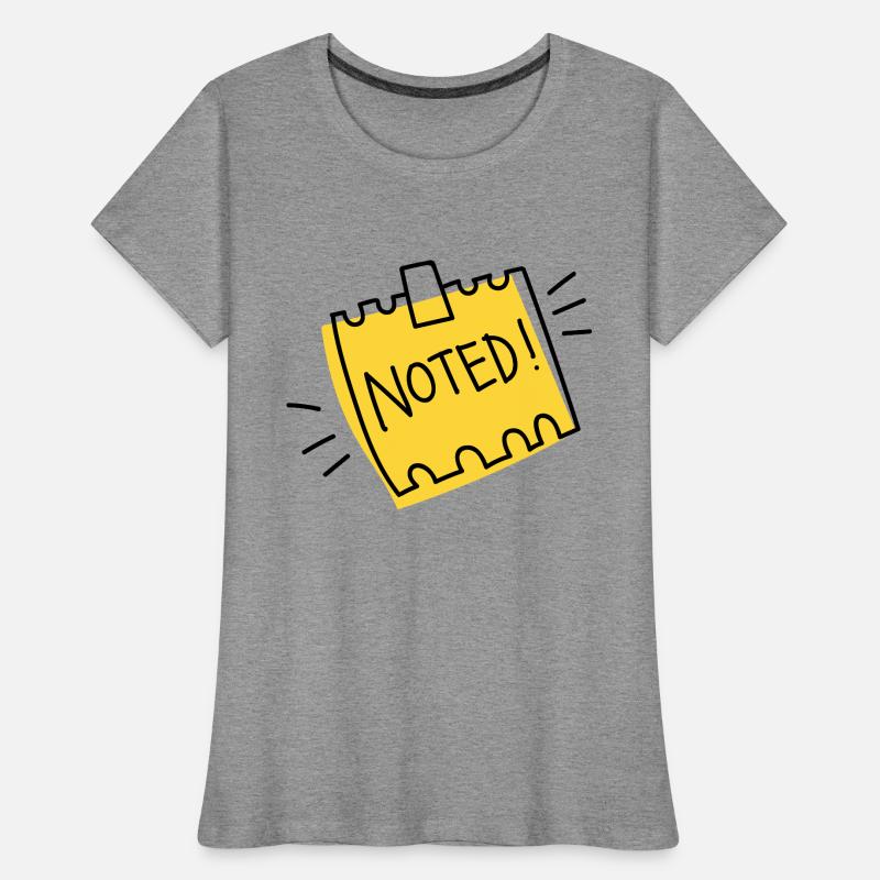 Note Note Note Sketch Women's Premium Organic T-Shirt