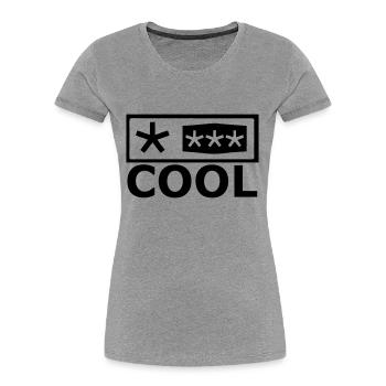 Kühlschrank - Frauen Premium Bio T-Shirt - Grau meliert - Vorne - Mia (176cm)