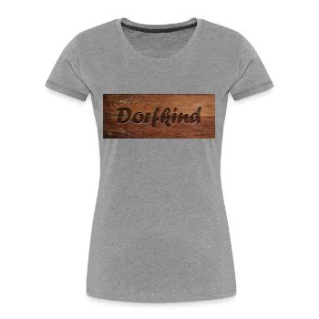 village child - Women's Premium Organic T-Shirt - heather grey - Front - Mia (176cm)