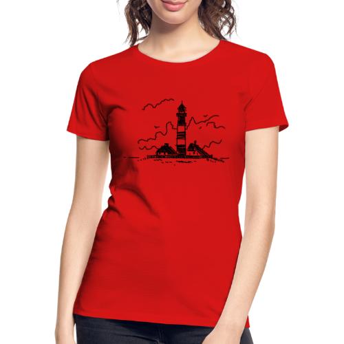 Leuchtturm Westerhever - Frauen Premium Bio T-Shirt