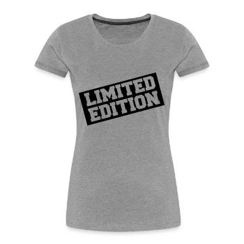 limited_edition - Women's Premium Organic T-Shirt - heather grey - Front - Mia (176cm)