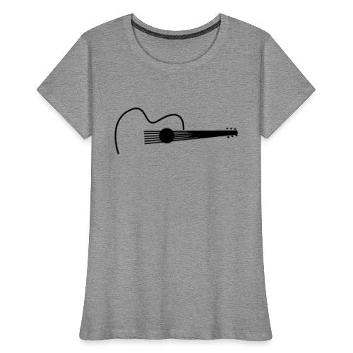 Accoustic Guitar Draw - Frauen Premium Bio T-Shirt