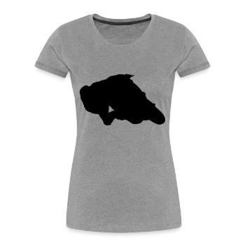 MotoGP #1 - Women's Premium Organic T-Shirt - heather grey - Front - Mia (176cm)