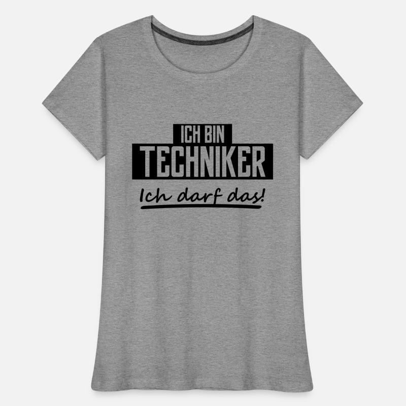 ich bin techniker Frauen Premium Bio T-Shirt