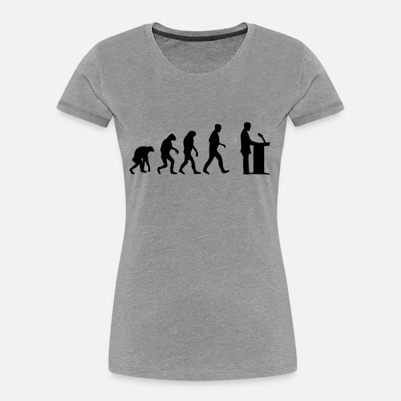 speaker evolution - Women's Premium Organic T-Shirt - heather grey