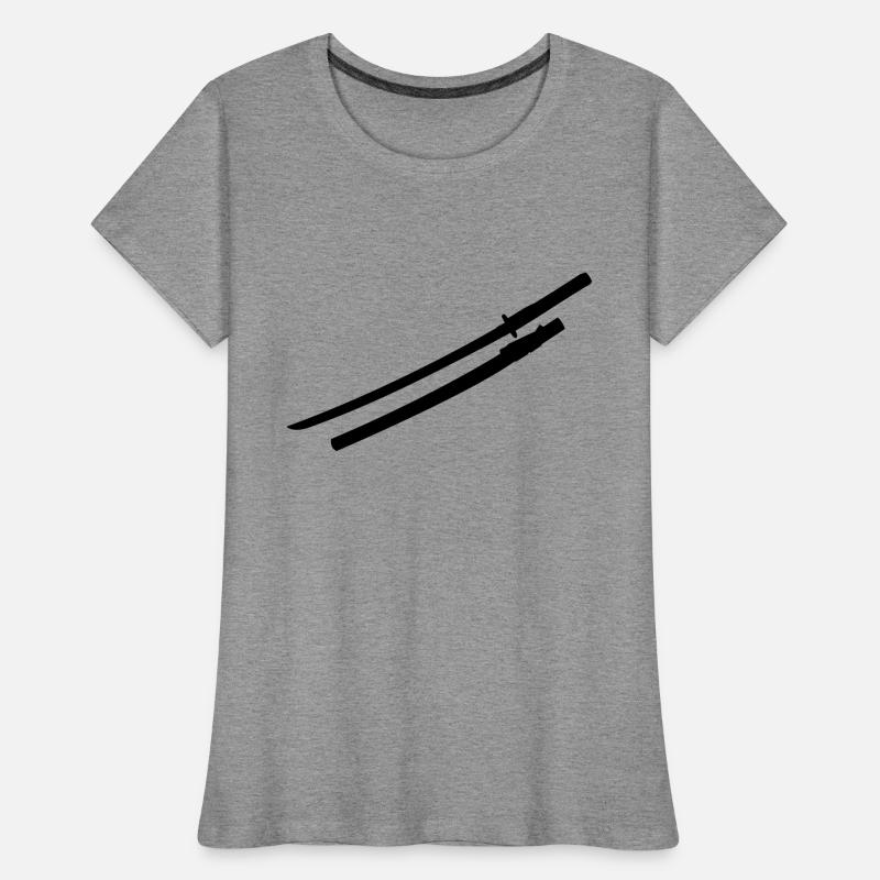 Samurai épée T-shirt bio Premium Femme