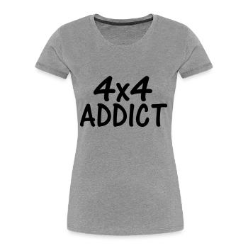 4x4 addict - Women's Premium Organic T-Shirt - heather grey - Front - Mia (176cm)