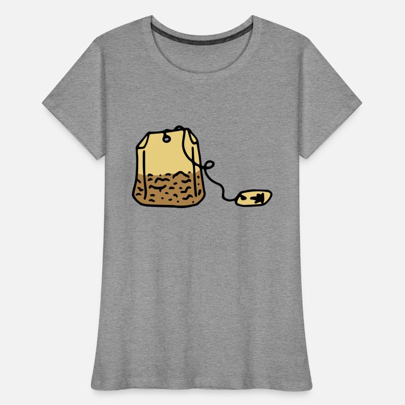 Tea Tea bags Tea drinker Tea time Women's Premium Organic T-Shirt