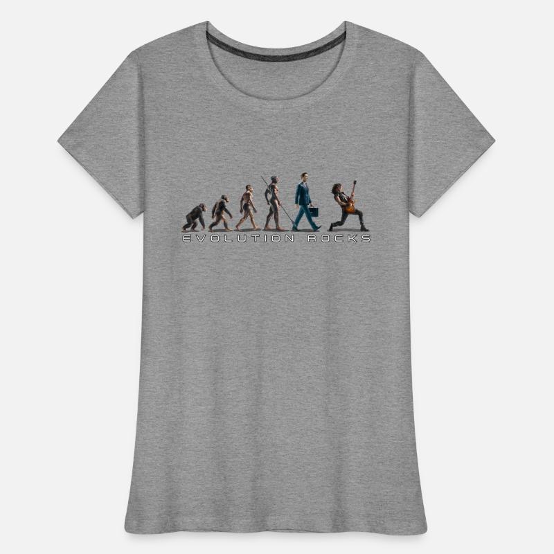 Evolution Guitariste T-shirt bio Premium Femme