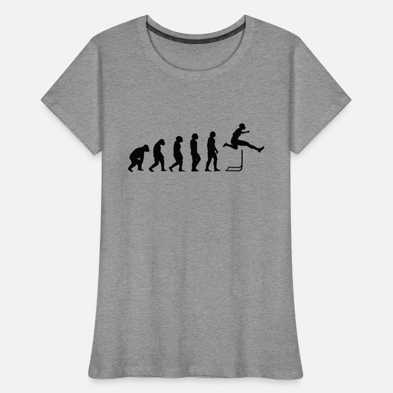 Hurdler Hurdlers Hurdles Evolution Athletics Women's Premium Organic T-Shirt