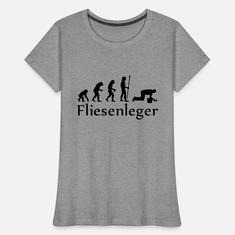 evolution_fliesenleger Frauen Premium Bio T-Shirt