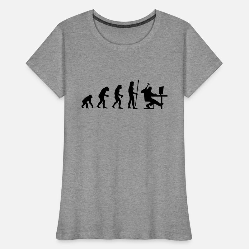 evolution_pc_1 T-shirt bio Premium Femme