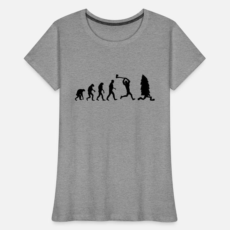 lumberjack evolution fun Women's Premium Organic T-Shirt