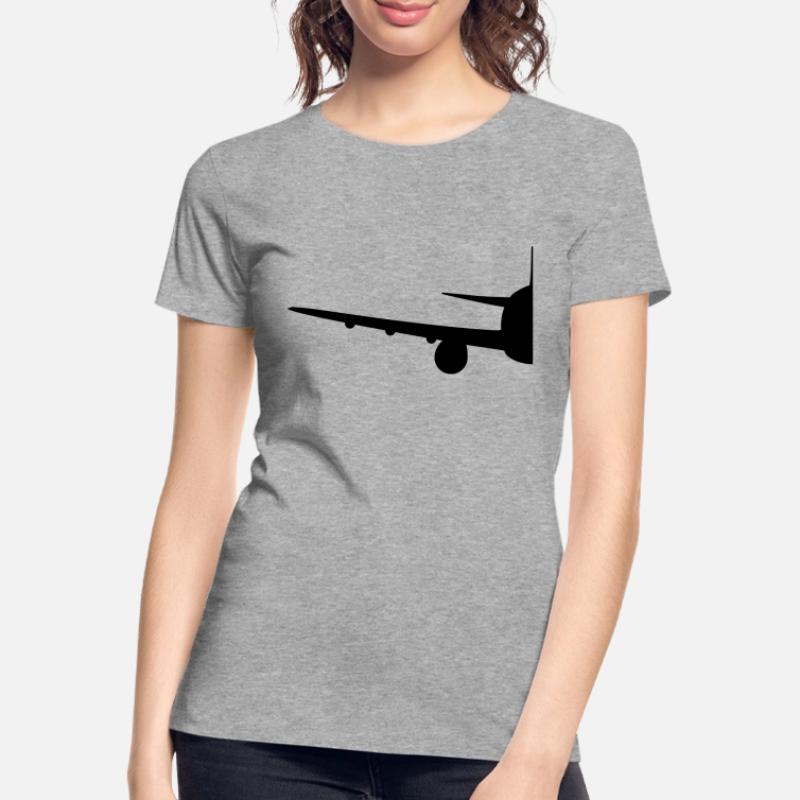 Half half split front front airplane fly pilot mac Women's Premium Organic T-Shirt
