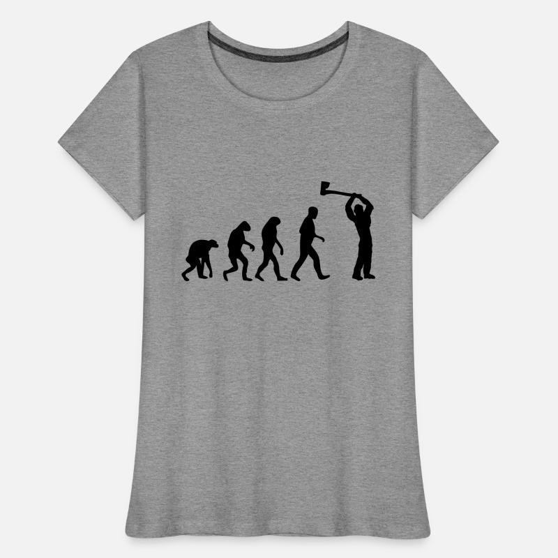 lumberjack evolution fun Women's Premium Organic T-Shirt