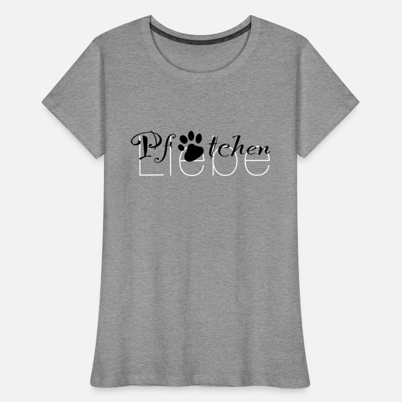 Pfötchen Liebe Frauen Premium Bio T-Shirt