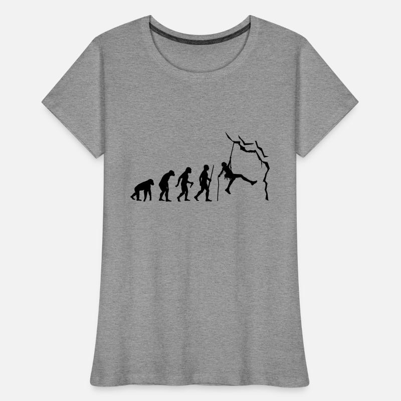 Climbing evolution Frauen Premium Bio T-Shirt