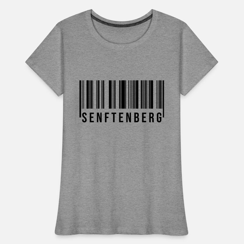 Senftenberg Strichcode Frauen Premium Bio T-Shirt