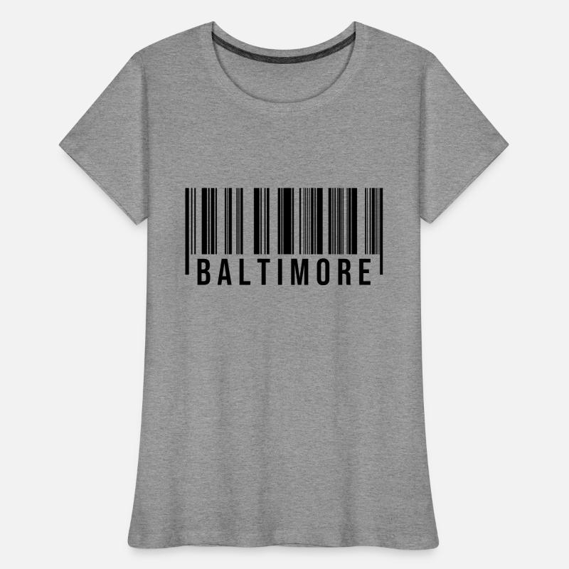 Baltimore Strichcode Frauen Premium Bio T-Shirt