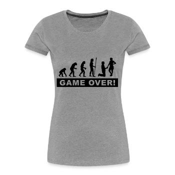 bachelor boy - Women's Premium Organic T-Shirt - heather grey - Front - Mia (176cm)