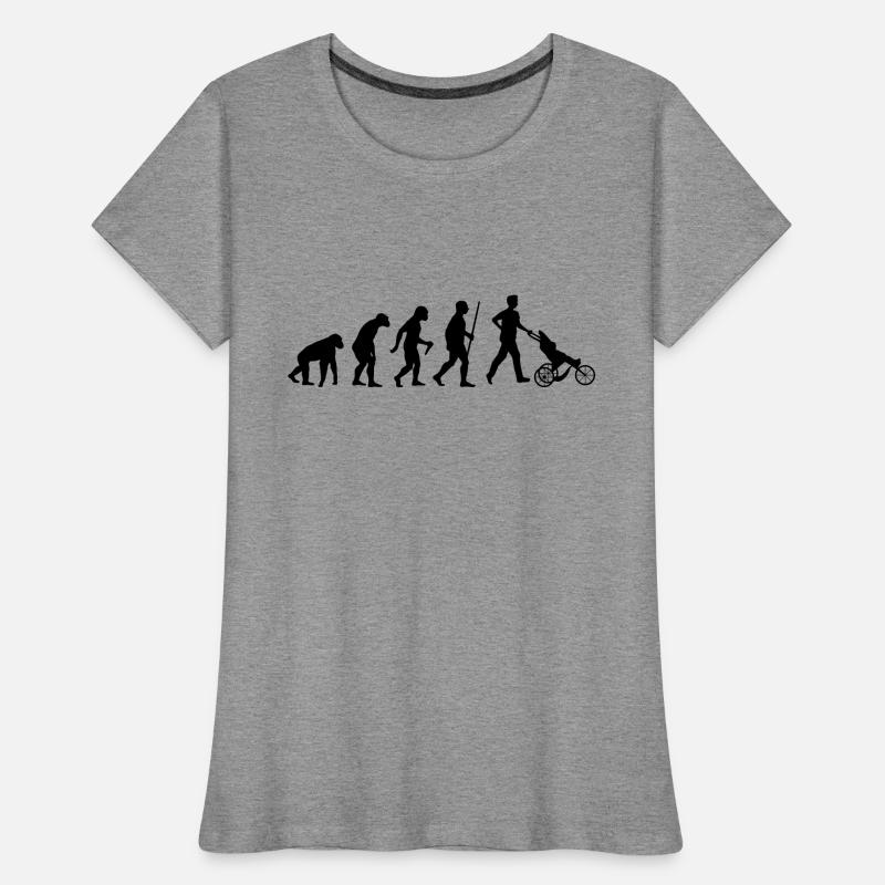 Daddy Papa Evolution Frauen Premium Bio T-Shirt