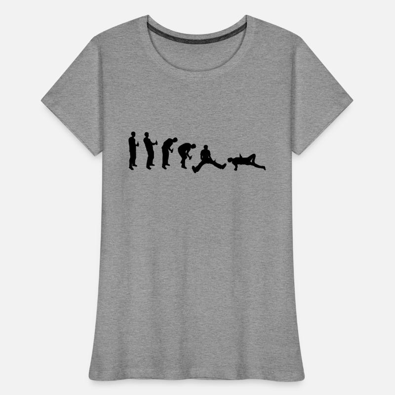 Drunk evolution Frauen Premium Bio T-Shirt